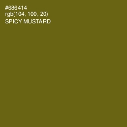 #686414 - Spicy Mustard Color Image